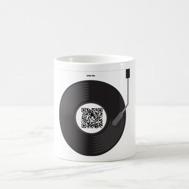 Tasse avec une chanson personnalisée avec code QR (Centre)
