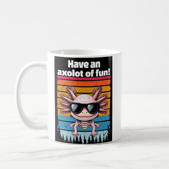 Tasse Axolot De Fun - Mug Drôle D'Axolotl Café Mèm (Gauche)