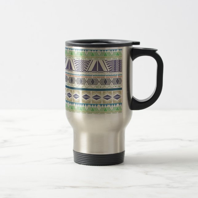 Tasse aztèque colorée et unique d'art (Droit)
