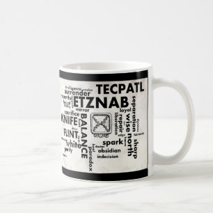 Tasse aztèque maya d'Etznab Tecpatl de nuage de