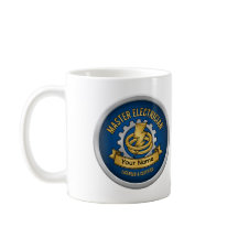 Tasse Badge Professionnel Électricien Maître Perso
