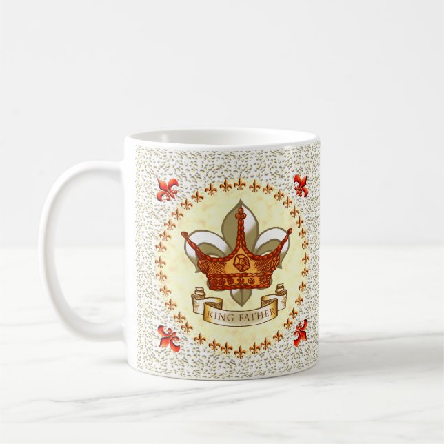Tasse Bannière Couronne Roi Père (Gauche)