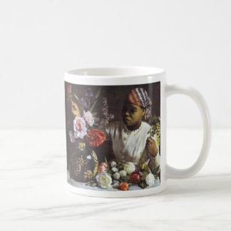 Tasse : Bazzile Negress avec des pivoines