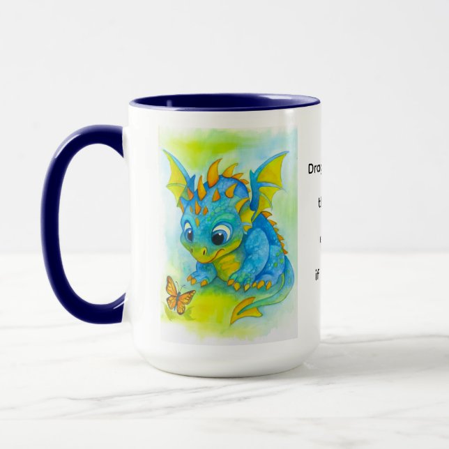 Tasse Bébé Dragon Bleu (Gauche)