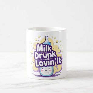 Tasse Bébé Drôle 'Ivre de Lait et l'Adorant' Nou