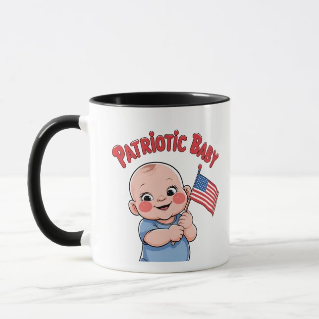 Tasse bébé Funny 'Merica (Gauche)