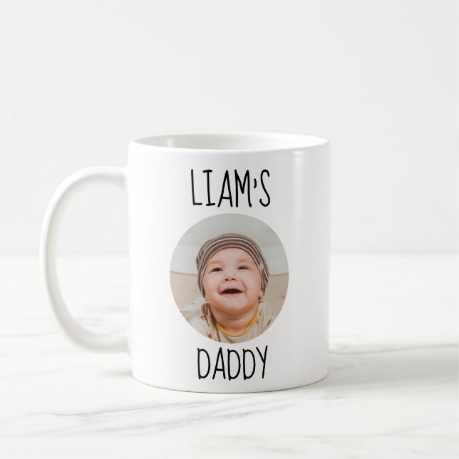 Tasse Bébé Visage Premier Cadeau Fête des Pères, B (Gauche)