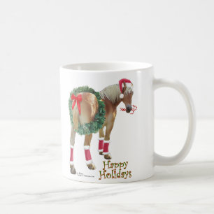Tasse belge de Noël de cheval de trait
