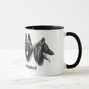 Tasse belge de Tervuren Malinois Groenendael de