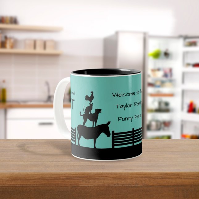 Tasse Bienvenue à la Ferme Drôle (Créateur téléchargé)