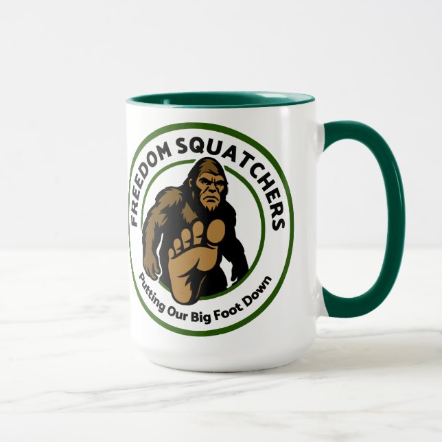 Tasse "Big Foot Down" Freedom Squatchers (Droite)