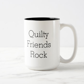 Tasse bilatérale de roche d'amis de Quilty