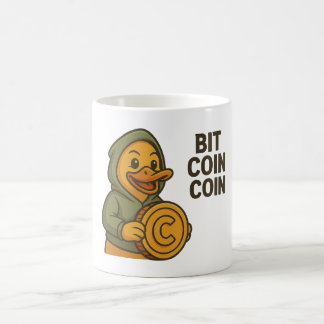 Tasse Bit Coin Coin – Mug humoristique canard cryp