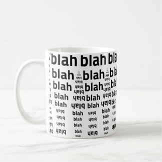 Tasse Bla Bla Bla | Tasse à café minimaliste drôle