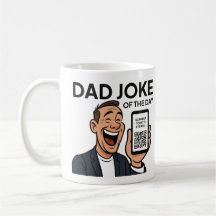 Tasse Blague de Papa avec QR Code Quotidien – Blag
