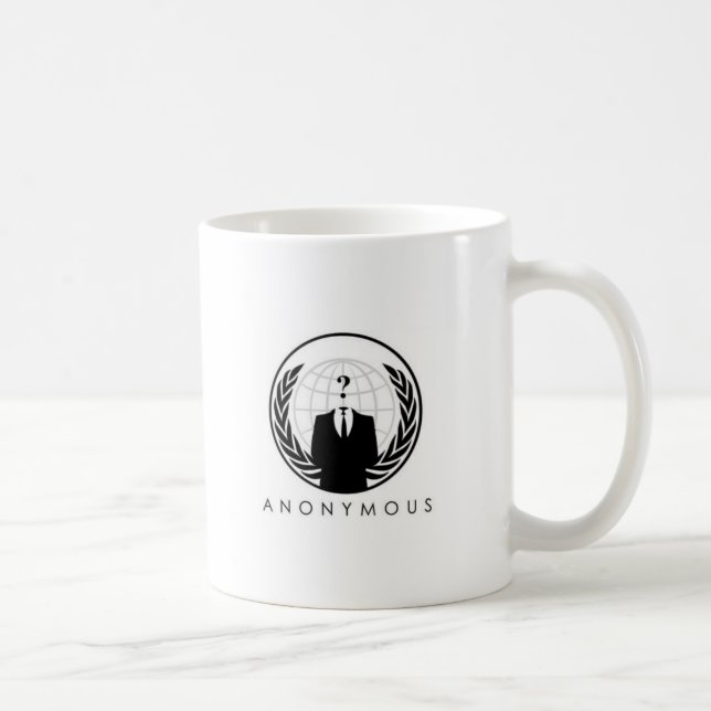 Tasse blanche anonyme (logo) (Droite)