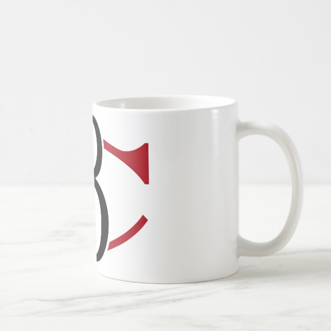 Tasse blanche classique avec le logo C3 (Droite)