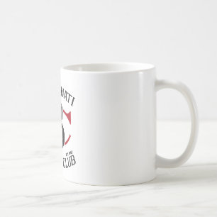 Tasse blanche classique avec le plein logo de ccc