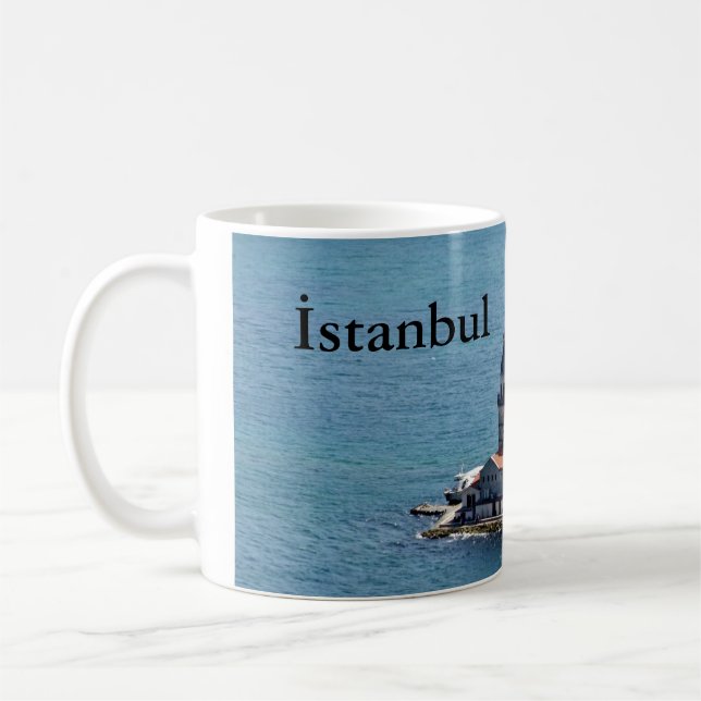 tasse blanche classique de 11 onces : Istanbul - (Gauche)