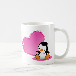 Tasse blanche classique de grand coeur
