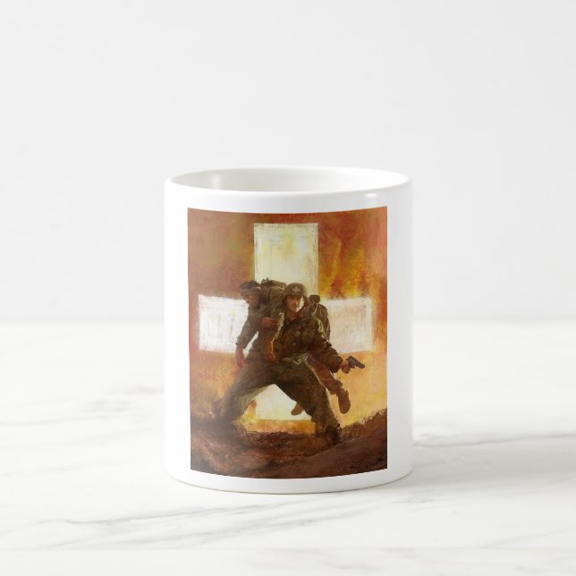 Tasse blanche classique de médecin d'armée (Centre)