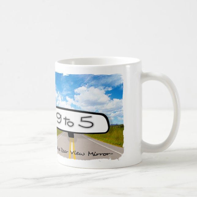 Tasse blanche classique de miroir de vue arrière (Droite)