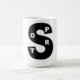 Tasse blanche classique DESIGN SPORT