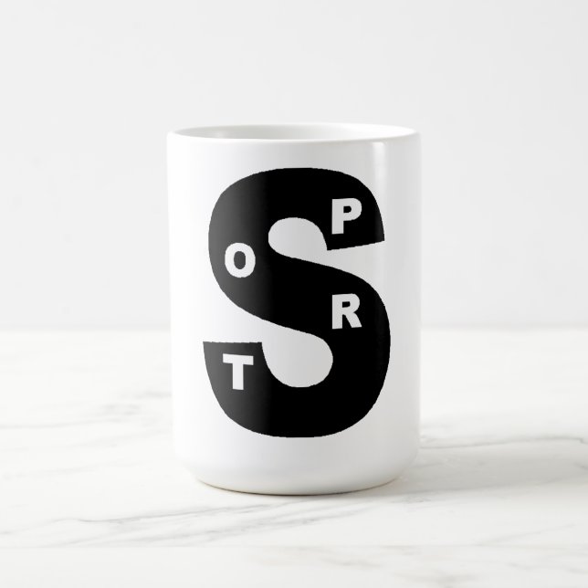 Tasse  blanche classique  DESIGN  SPORT  (Centre)