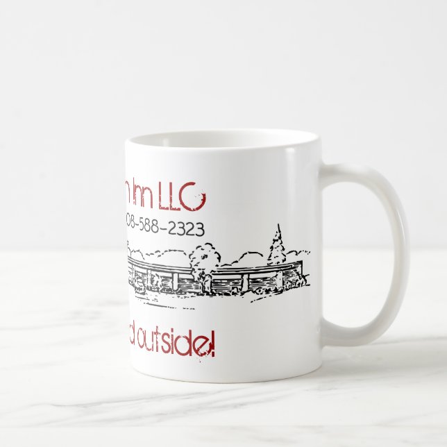 Tasse blanche classique - hiver (Droite)