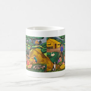 Tasse blanche classique "temps de récolte "