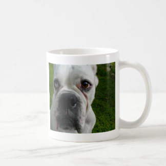 Tasse blanche de boxeur