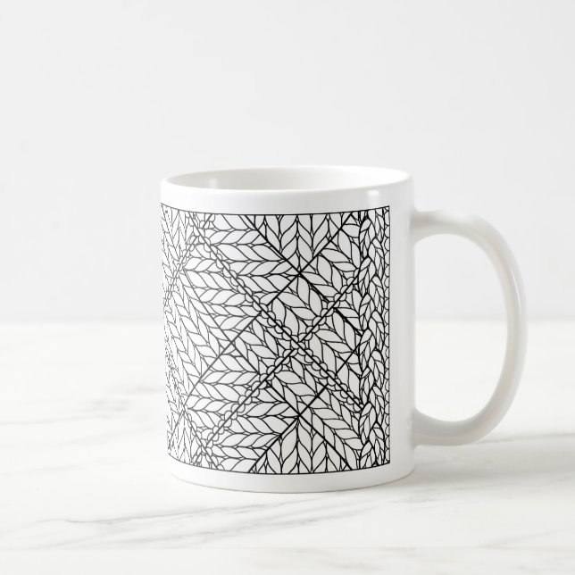 TASSE BLANCHE EN MAILLE ARGYLE BLANC (Droite)