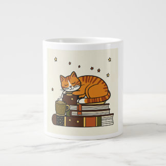 Tasse blanche Sleeping Cat Coffee pour les amateur
