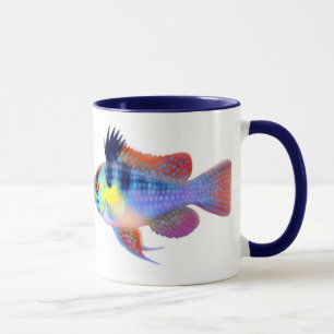 Tasse bleue allemande de Cichlid de nain de RAM