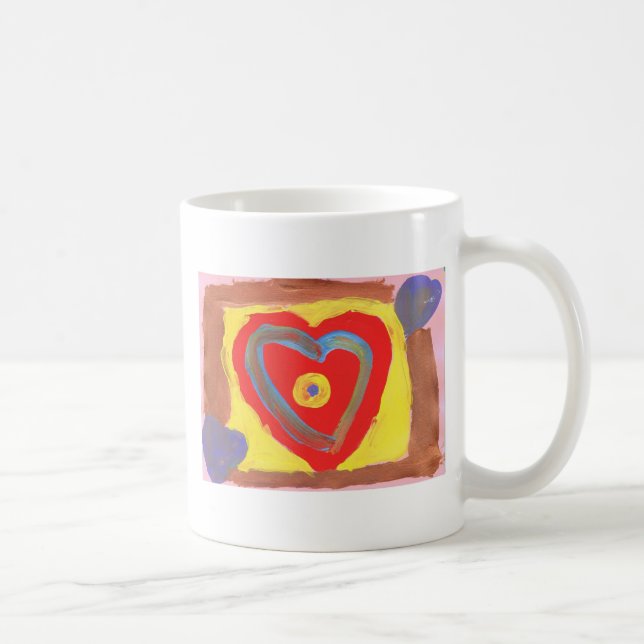 Tasse bleue de coeur (Droite)