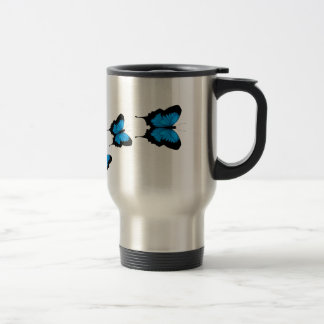 Tasse bleue de papillon