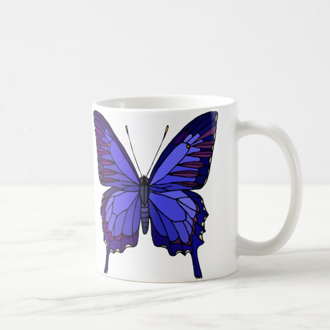 Tasse bleue de papillon (Droite)