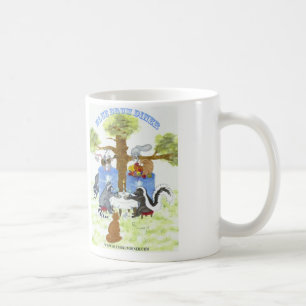 Tasse bleue de wagon-restaurant de tambour