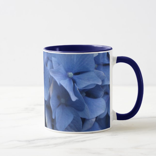 Tasse bleue d'hortensias (Droite)