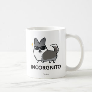Tasse bleue d'Incorgnito de corgi de cardigan de