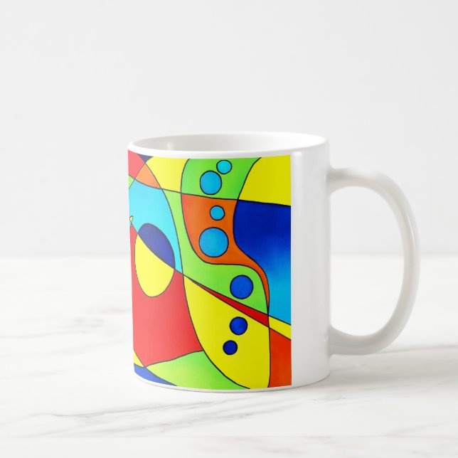 Tasse bleue d'ouïe (Droite)