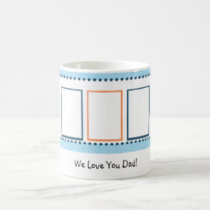 tasse bleue et orange entièrement customizeable d