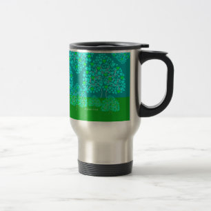 Tasse (bleue et verte) du voyage de Valentine