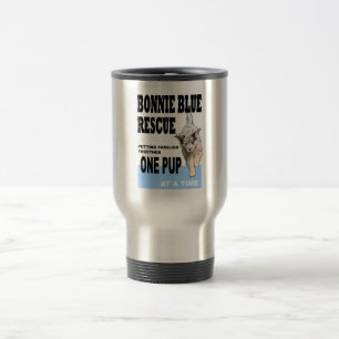 Tasse bleue mignonne de voyage de délivrance