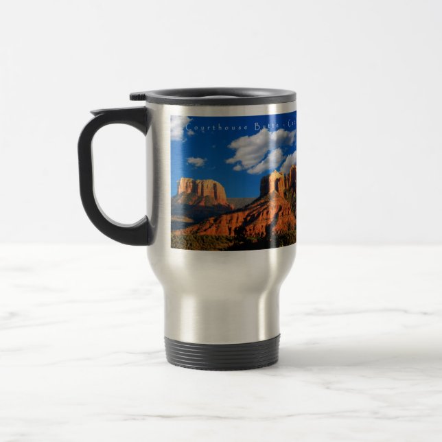 Tasse bleue profonde de voyage de Sedona de vallée (Gauche)