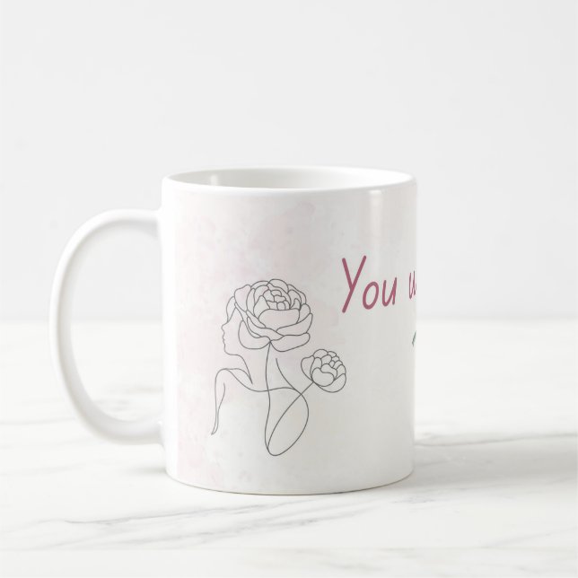 Tasse Bloom | Coupe de citation florale (Gauche)