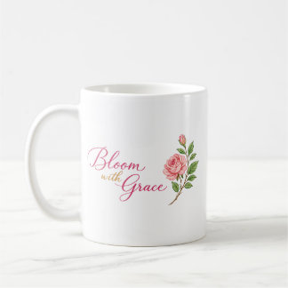 Tasse Bloom with Grace avec une rose" 🌸