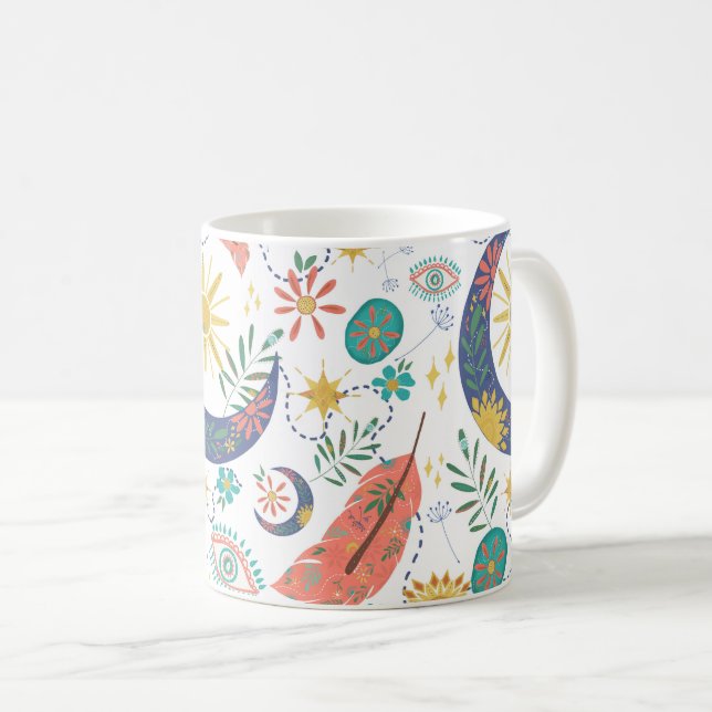 Tasse Bohème Céleste Pleine de Reflets (Devant droit)