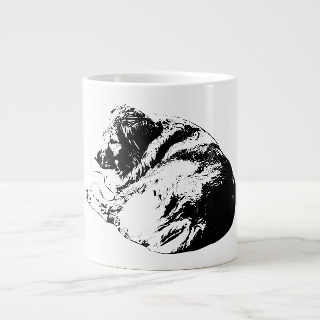 Tasse Bold Vector Dog Offre Calme pour des Boisson (Devant)