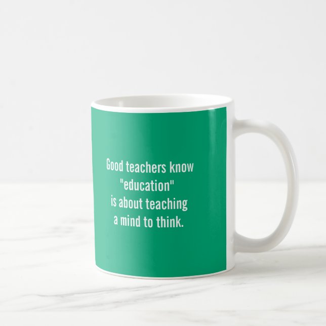 Tasse Bon Enseignant Connaît Café (Droite)